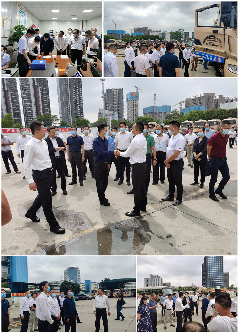 省交通厅党组书记、厅长李静一行莅临深圳国平通公司考察,鹰驾科技销售总监范经理现场演示360°全景安全驾驶辅助系统,获得一致好评!.jpg